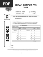 TRIAL PT3 SCIENCE 2019 SM Sains Perempuan