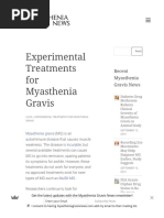 Experimental Treatments For Myasthenia Gravis - Myasthenia Gravis News