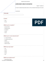 Questionnaire About Ecotourism