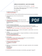 Examen Desarrollo Socioafectivo - Mayo 2014 Madrid