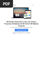 Ib Estudios Matematicos Libro Del Alumno Programa Del Diploma Del Ib Oxford Ib Diploma Program by Peter Blythe Jim Fensom Jane Forrest Paula Waldman de Tokman 0198338759