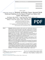 ASMBS Nutritional Guidelines 2016 Update