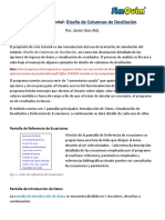 Simquim Tutorial Diseo de Columnas de Destilacion PDF