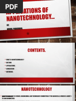 Applications of Nanotechnology