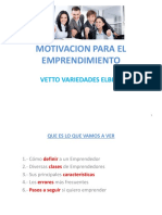 Motivación para El Emprendimiento