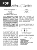 MPPT Algorithm For PV