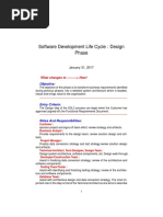 Software Development Life Cycle: Design Phase: What Changes To - How!