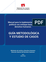 Minjus - Manual para La Implementacion de Politicas Publicas Con Enfoque Basado en Derechos Humanos