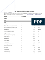 Tunnel Fire Ventilation Calculations