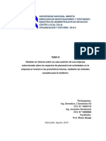 Ensayo 3 Ejemplo Práctico de Aplicación de Los Pronósticos en La Empresa