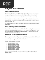 Irregular Plural Nouns