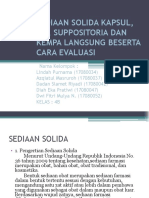 Sediaan Solida Dan Evaluasi