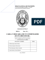 INFORME Descarga de Un Condensador Documento