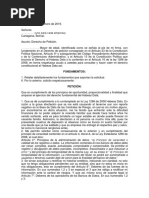 Minuta D de Petición Solicitando Reporte Positvo en Las Centrales de Riesgo