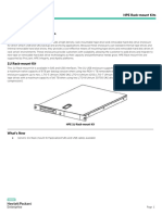 Quickspecs: Hpe Rack-Mount Kits Hpe Storeever Rack-Mount Kits