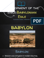 Development of The Bible - The Exile