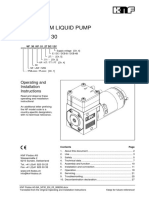 Diaphragm Liquid Pump NF 30, NFB 30: Operating and Installation Instructions