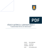 Informe Fisico Quimica Conductividad Electrica en Disoluciones