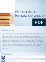 Historia de La Terapia de Grupo