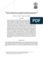 Effective Application of Geographic Information System in The Field of Earthquake Engineering and Disaster Prevention