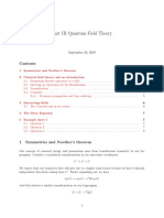 Quantum Field Theory Notes