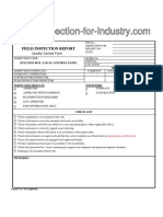 Junction Box and Local Control Panel Quality Control and Inspection Report Form