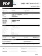 Amway Direct Seller Contract: Personal Details