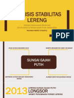 Analisis Stabilitas Lereng