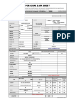 Personal Data Sheet: Filipino Dual Citizenship by Birth by Naturalization