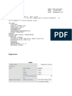 Regression: Nama: Meti Azumastuti NPM: 16.0101.0144 Kelas: Manajemen 16 C