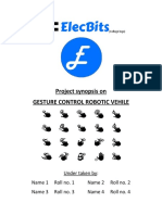 Project Synopsis On Gesture Control Robotic Vehile