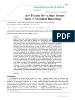 Type and Location of Placenta Previa Affect Preterm Delivery Risk Related To Antepartum Hemorrhage