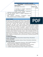 Computer Organization and Assembly Language: Course Content