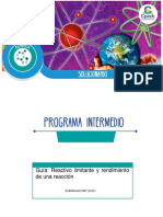 Solucionario Clase 11 Reactivo Limitante y Rendimiento de Una Reacción