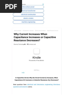 Why Current Increases When Capacitance Increases or Capacitive Reactance Decreases?