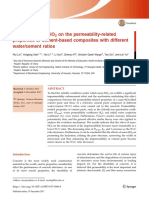 Effects of Nano-Sio On The Permeability-Related Properties of Cement-Based Composites With Different Water/Cement Ratios