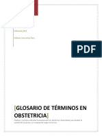 Glosario de Terminos en Obstetricia