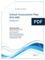 School Assessment Plan 2019-2020 1