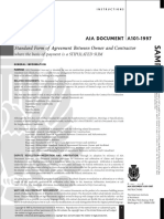 AIA Document A101-1997