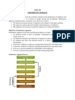 Unit - Iii Performance Appraisal