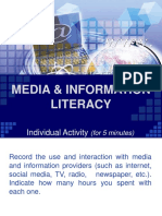 Media and Information Literacy