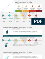 7760 01 6 Business Milestones Powerpoint Timeline 16x9