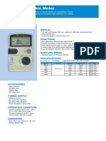 Milliohm Meter YF-508 Ctds PDF