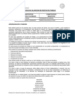 Evaluación de Puestos - Sistemas No Analíticos y No Cuantitativos