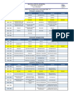 Ejemplo de Horario Semanal de Una Preparatoria