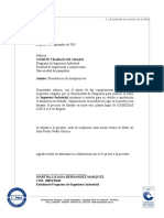 Carta de Presentacion de Anteproyecto