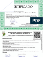 Curso NR 10 Segurança em Instalações e Serviços em Eletricidade-CERTIFICADO de CONCLUSÃO 3632