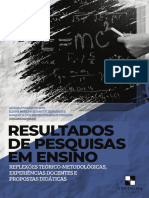 Resultados de Pesquisas em Ensino: Reflexões Teórico-Metodológicas, Experiências Docentes e Propostas Didática