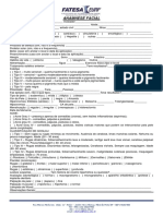 Ficha de Avaliação Facial Completa PDF