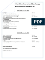 2 Day Course On Chest USG and Interventional Bronchoscopy: Department of Pulmonology and Sleep Medicine, LGH